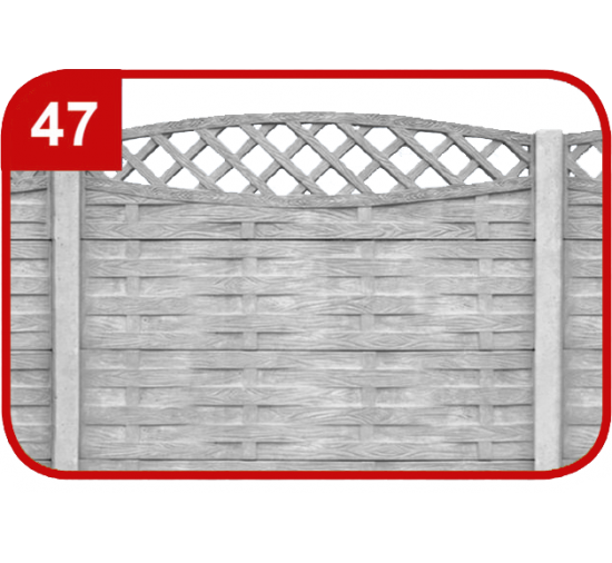 pattern 47 Concrete fence walls 